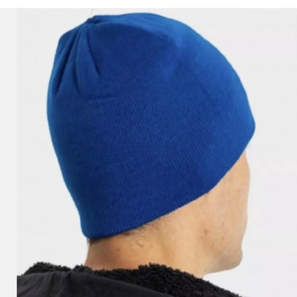 NWT Hurley Icon Staples Beanie Hat Solid Blue - Picture 2 of 4